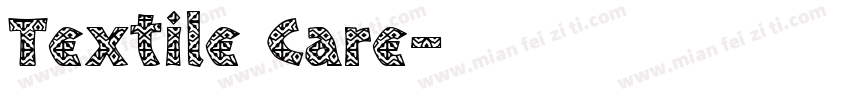 Textile Care字体转换